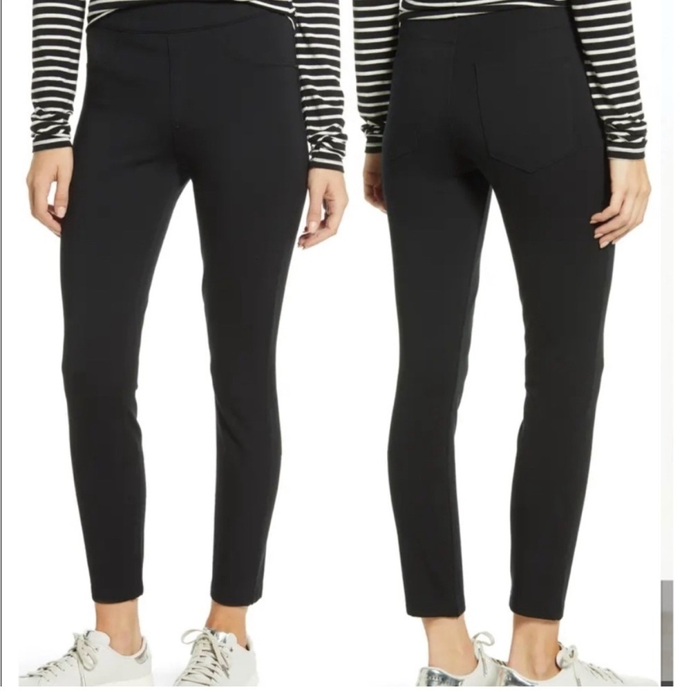 SPANX 20202R  The Perfect Black Ponte Ankle Pant  Size Large